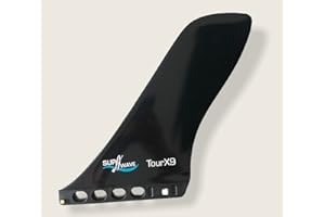 SUPwave Touring Finne Tour X9, 9.0" Click in Fin für US Box Ersatz für Longboard/SUP/Stand Up Paddleboard