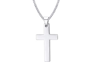 VNOX Kreuz Kette Herren Damen Kette Mit Kreuz Kreuz Anhänger Kreuz Kette Silber Gold