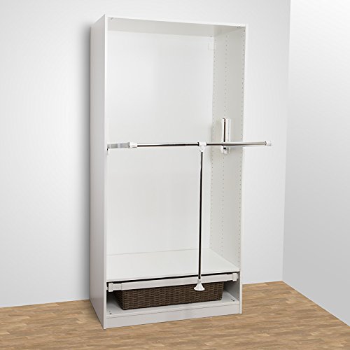 SO-TECH® Kleiderlift Garderobenlift breitenanpassbar von 450 – 1150 mm weiß - 4