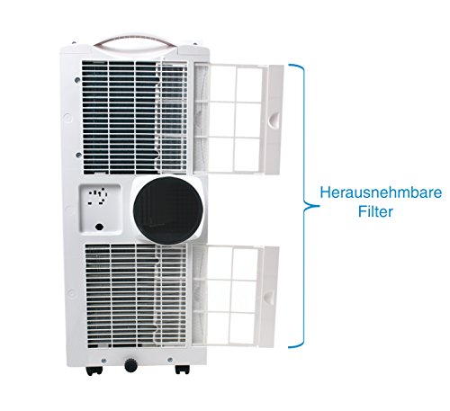 SUNTEC mobiles lokales Klimagerät IMPULS 2.0+ [Für Räume bis 60 m³ (~25 m²), Kühlen + Entfeuchten, 7.000 BTU/h, Energieeffizienzklasse A] - 9