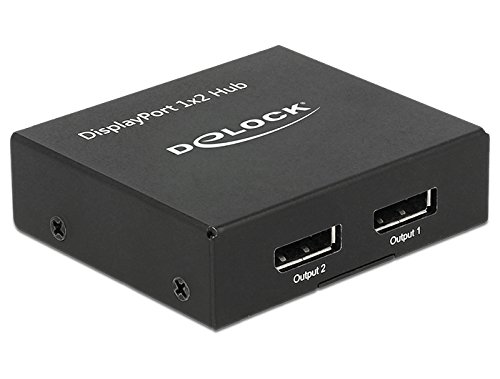 DELOCK Splitter Displayport 1.2 Buchse > 2 x Displayport Buchse