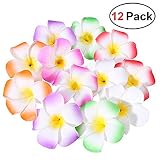 Amplia aplicación: estos coloridos pinzas de pelo de flores se pueden aplicar como decoración para fiestas de playa, fiestas de tienda, fiestas de cumpleaños, bodas y fiestas temáticas hawaianas.