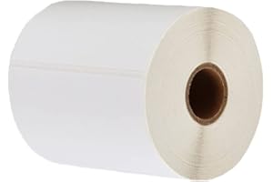 LEYF Etichetta autoadesive di spedizione 100mm x 150mm - etichette termiche - anima da 1 pollice - 1 rotolo etichetta confezione x 370 pezzi per rotolo =370 etichette - DHL-UPS-DPD,compatibile con Zebra