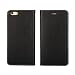 Produktbild Trysunny Apple iPhone 6 Plus 5,5 Hülle Leder Case Ledertasche Book-Case WalletCase Retro Cognac Rundumschutz, Unzerbrechliche Schale,black