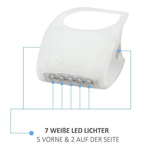 The Friendly Swede 2er-Set LED Fahrradbeleuchtung mit 3 Leuchtmodi und Silikon-Clip-on (Vorder- und Rücklicht) - 3