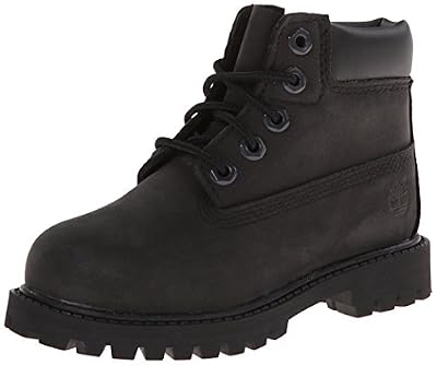 Timberland 6 Classic 6 In Premium WP Boot, Bottes Classiques Mixte Enfant, Noir (Black Nubuck) - 39 EU