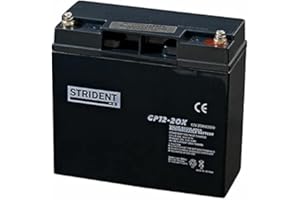 Pair of Strident 20ah 12V Batteries, Suitable for Pride Go Go Elite Traveller Plus, Pride Apex Rapid, Rascal Veo Sport, Rascal Liteway 4 Plus, Plus Many More Mobility Scooters