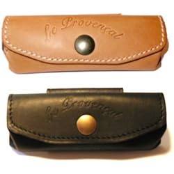 Actiforge - Etui cuir pour couteau Le Provençal - Fabrication Française Artisanale - Noir