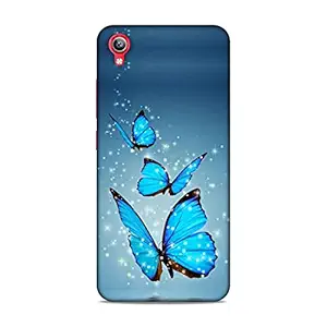 Lucent Crafts Premium Lovely Beautiful Slim Lightweight Shock Proof Hard Back Case Mobile Cover for Vivo Y91i (Sizzling Amazing Butterflies Girl Girlish 3D Printed)