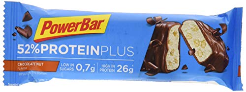 PowerBar ProteinPlus 52% - Nutrición deportiva - Chocolate Nuts 24 x 50g marrón/azul 2017