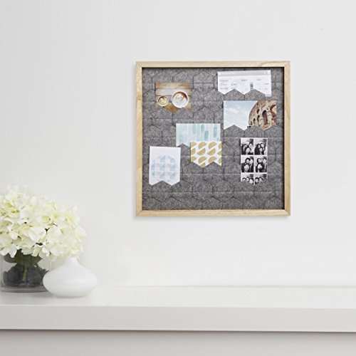 Umbra 312012-390 Tuckit Multibilderrahmen, Memoboard, Notizwand aus Holz und Filz, grau