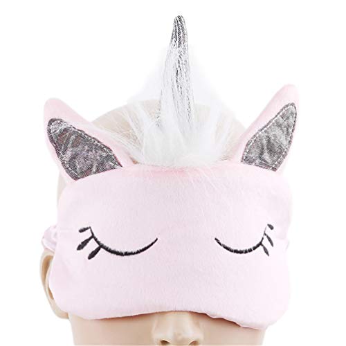 KYMLL Cute Unicorn Augenbinde Augenabdeckung Nacht Schlafen Für Frauen Mädchen Schlafhilfe