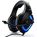 Produktbild CSL - USB Gaming Headset PC | inkl. Mikrofon Kopfhörer | Kabelfernbedienung Externe Soundkarte | Mikrofon flexibel einklappbar | für Gaming Musik Internet-Telefonie | LED-Beleuchtung | für PC Mac