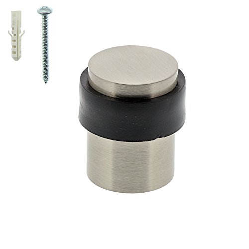 BURG-WÄCHTER Boden-Türstopper, Höhe: 41 mm, Durchmesser: 30 mm, Inkl. Befestigungsmaterial, TSB 2230 Ni SB, Edelstahl-Optik - 3