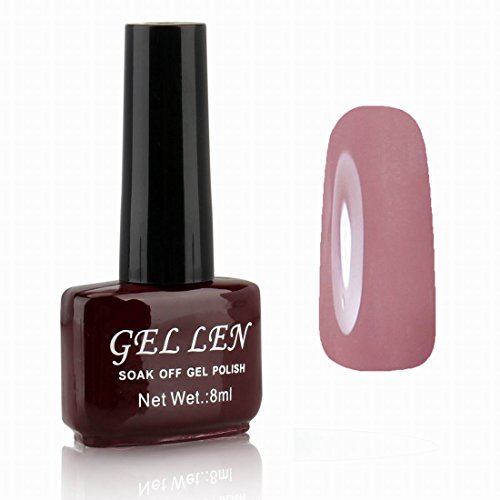 Gellen auflösbarer UV Nagellack Shellac Led Nagellack Farblack 8ml #21 hellbraun