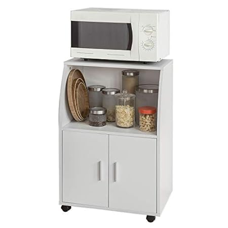 SoBuy FRG241-W Küchenschrank Küchenwagen Rollschrank Getränkewagen