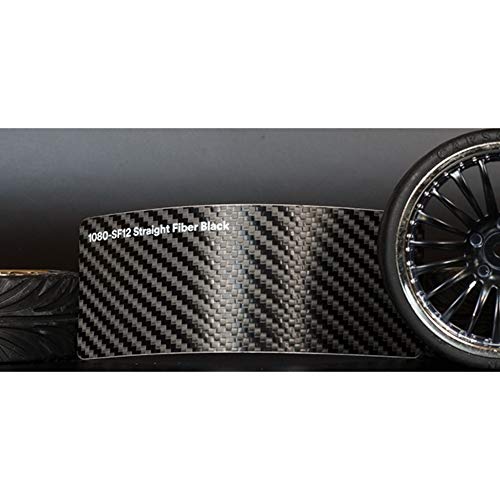 Preisvergleich Produktbild 3M 1080 Black Carbon Fiber / CFS12 / Vinyl CAR WRAP Film (5ft x 8ft (40 Sq / ft)) w / Free-Style-It Pro-Wrapping Glove