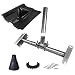 Produktbild HB-DIGITAL Set: Dachsparrenhalter Ø 48mm 100cm + Dachabdeckung schwarz + Manschette schwarz + Kabelclip + 6X Schrauben