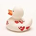 Lilalu 8.5 cm Duck Toy with Hearts (White/Red)