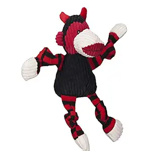 HuggleHounds Plush Corduroy Durable Knotties Dog Toy (Small, Devil Did)