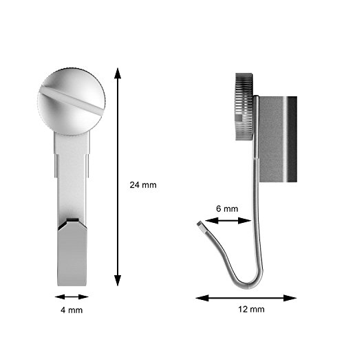 10 Bilderhaken – Klein – für Bilderschiene bzw. Galerieschiene von Hang-it - 5