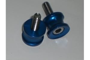 Moto Bequille Diabolos Coloré M12 Chrome Accessoires Garage Reparation Bleu