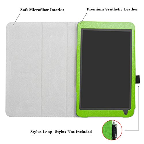 Archos 101b Oxygen hülle,Mama Mouth Folding Ständer Hülle Case mit Standfunktion für 10.1″ Archos 101b Oxygen Android 6.0 Tablet PC,Grün - 4