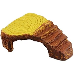 Zhhlaixing Reptilienzubehör Resin Dock Turtle Reptile Platform Resin Basking Ramp Tank Water Aquatic Amphibian Shine Island Climb Ornaments Samll Animals