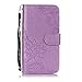 Produktbild Shinyzone Brieftasche Hülle für LG Q6,LG G6 Mini Hülle Prägung Henna Mandala Muster Serie,[Standfunktion und Magnetverschluss] Leder Folio Flip Handyhülle mit Kreditkartenfächer-Lila