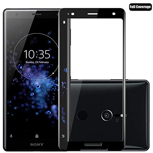 Preisvergleich Produktbild Voviqi Sony Xperia XZ3 Panzerglas, Hüllenfreundlich Vollständige Abdeckung Schutzfolie gehärtetem Glas Folie Blasenfrei Volle Abdeckung Displayschutzfolie für Sony Xperia XZ3 (Schwarz)
