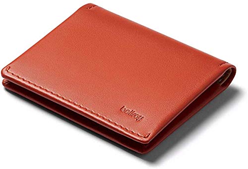 Bellroy Leather Slim Sleeve Wallet, Minimalistische Geldbörse mit Fronttasche - Tangelo