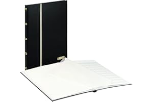 LINDNER Das Original Classeur pour Timbres Standard avec 16 Pages Blanches, 230 x 305 x 15 mm, Noir
