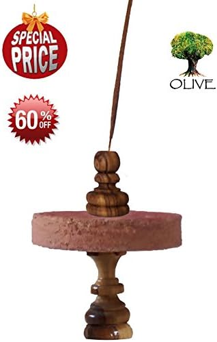 Incense holder “OvO Queen” Olive wood Zen Garden totem incense burner Spirital Relax Tabletop Friendship Goloka Nagchampa Christmas Gift Valentine's Day
