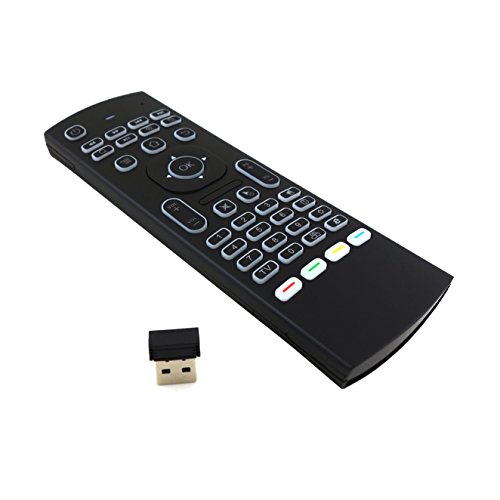 JUSTOP F40 Hintergrundbeleuchtung Mini Wireless Tastatur Air Maus 3D fliegen Controller Built in Gyro Sensoren kommt mit Nano USB Empfänger ideal für Android Kodi Boxen, HTPCs, Smart TVs, Apple TV, rasberry PI, Laptops, Präsentation etc. - 2