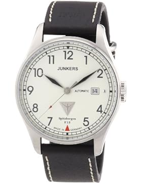 Junkers Herren-Armbanduhr XL Spitzbergen F13 Analog Automatik Leder 61645