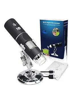 COOLCOLD WiFi Digital Microscope,50X-1000X Digital Zoom Endoscope HD 2MP 8 LED for Android and iOS Smartphone, iPhone, Samsung, iPad, Tablet, Windows Mac PC (WI-Fi Digital Microscope)