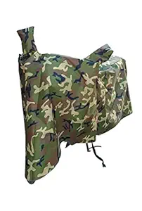 BRICKSTON Honda CB Unicorn 160 100% Waterproof Dustproof & UV Protection Motorcycle Sccoty Bike Body Cover (Military Multicolor, 25 x 20 cm)