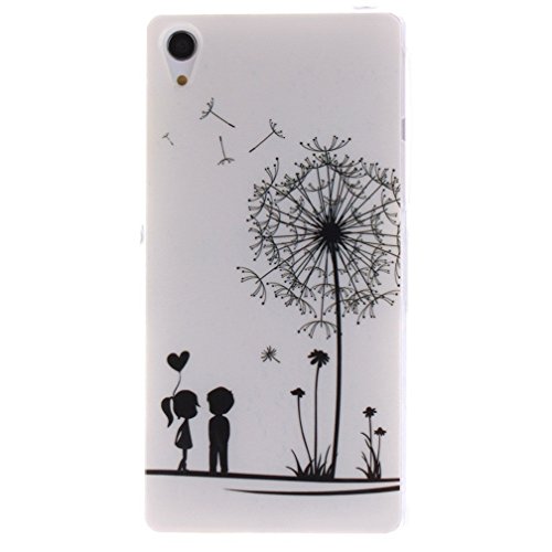 Fundas Silicona Xperia Z2  KATUMO   Carcasa Dura Transparente Gel para Sony Xperia Z2 5 2 pouces  Funda Goma Caja Cubierta Clear Cover-Diente Blanco