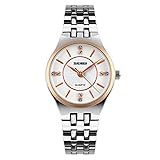 Hswt Quarzuhr Damenuhr Edelstahl Einfache Linie Mode Romantisch Frau Sehen Sie Sich Zubehör An Wasserdicht Ultradünn Uhr