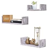 STABIL UND EINFACH ZU MONTIEREN: Hergestellt aus wunderschönem Pawulonia-Holz in 3 verschiedenen Farben: weiß, braun und blau. Robust genug, um Ihre Lieblings-Kleinobjekte anzuordnen, zu präsentieren und an Ort und Stelle zu halten. Wird ohne sichtbare Unterstützung fest an der Wand befestigt. Montagematerial inklusive