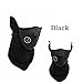 Halbgesicht Maske Hals Schleier-Schutz für Ski Snowboard Fahrrad Motorrad MTB Camping (schwarz)