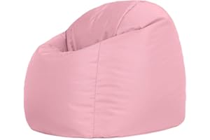 Bean Bag Bazaar Kids Mini Hi-Rest Chair, Bean Bags for Children, Girls and Boys Kids Bean Bag Chair, Bedroom, Living Room, Garden (Rose Dust Pink)