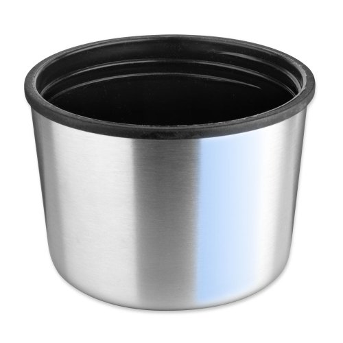 Isosteel VA-9553Q Vakuum-Isolierflasche 1,0 L aus 18/8 Edelstahl mit Quickstop-Einhandausgießsystem, Trinkbecher und Griff - 10