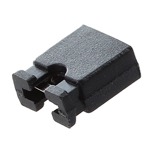 SODIAL (R) 50 Stueck 2,54 mm Stecker Bruecke Mini Jumper Steckverbinder - 3