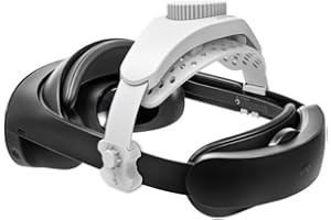 DEVASO Comfortable Head Strap for Meta Quest Pro/2/3 Elite Strap/Pico 4/4 Pro, Reduce Head Pressure Adjustable Lightweight Strap, Enhanced Comfort and Gaming Immersion VR Accessories