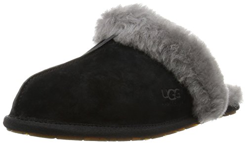Ugg-Scuffette-Damen-Hausschuhe-Schwarz