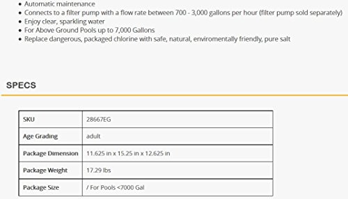 Intex CG-28668 Krystal Clear Saltwasser System für Aufstellpools - 4