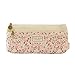 Produktbild Namgiy Mäppchen Vintage Leinwand Pastorale Stil Multifunktional Tasche Bleistift Reißverschluss Blume Muster Federmäppchen Vier Farben optional