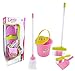 Produktbild Rappa Großes Reinigungsset für Kinder mit Eimer, Besen und Wischmop - rosa
