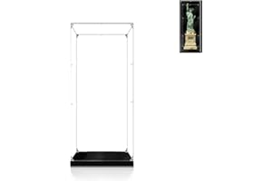 Hosdiy Vetrina Espositiva in Acrilico per Lego Architecture Statua della libertà 21042 - Teca Vetrina (Solo Vetrina, Senza Modello)